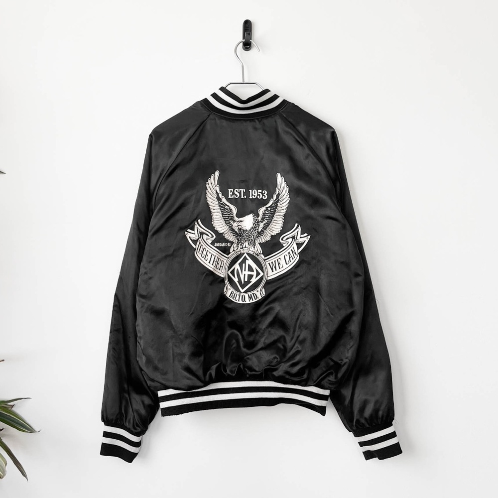 Super Rare 1983 Narcotics Anonymous Eagle Print Blanket Lined Jacket Made In USA